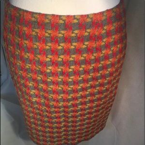 J McLaughlin gray/gold/brunt orange sz4 MSRP 195